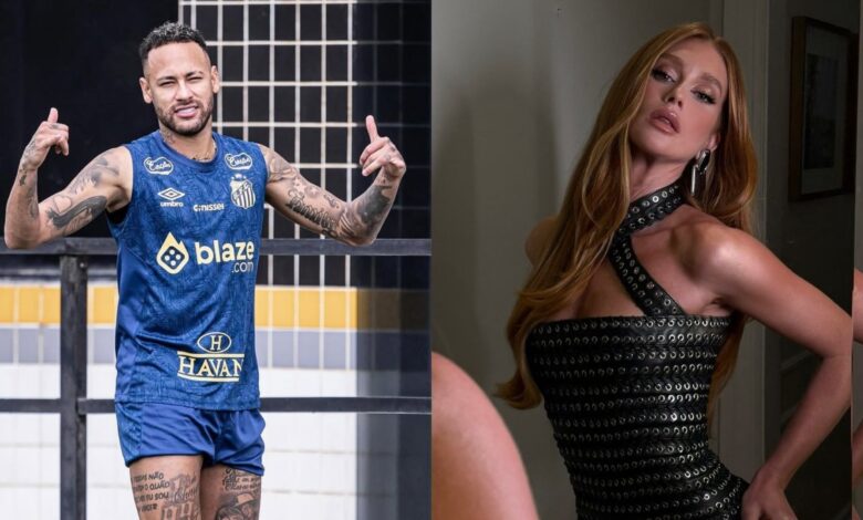 Neymar provoca opiniões ao comentar foto sensual de Marina Ruy Barbosa