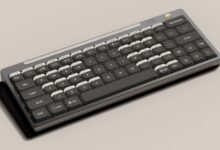 64-Key Keyboard expande design de produto para 100 teclas
