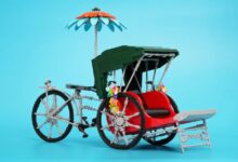 Trishaw de Penang ganha makeover em design com LEGO