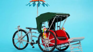 Trishaw de Penang ganha makeover em design com LEGO