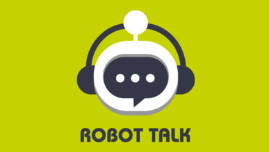 Robô humanoide em debate com Lord Ara Darzi no Robot Talk Episode 88