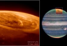 JWST observa auroras em Júpiter 100 vezes mais brilhantes