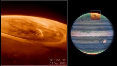 JWST observa auroras em Júpiter 100 vezes mais brilhantes