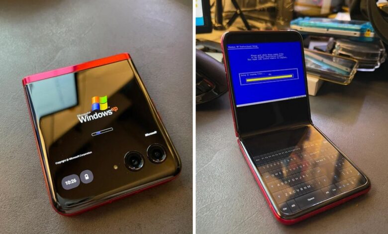 Moto Razr 40 Ultra combina design com Windows XP de forma inédita