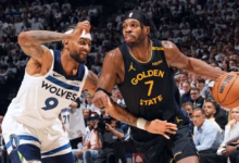 Warriors vencem Wolves e abrem 1 a 0 nas semifinais NBA