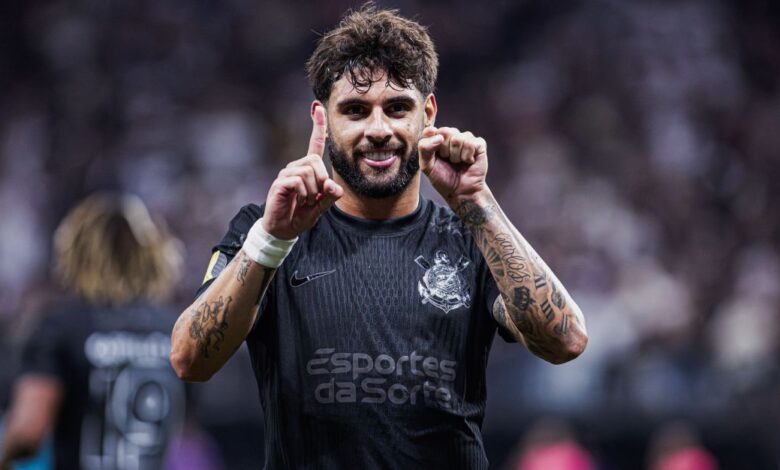Yuri Alberto comemora artilharia e gol na Neo Química Arena