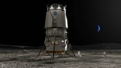 Blue Origin apresenta plano de missão lunar com foguetes