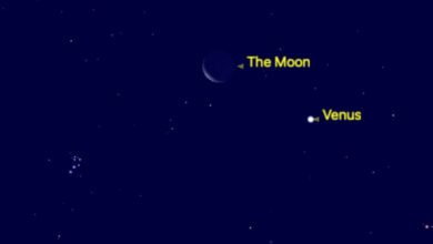NASA observa triângulo celestial com Lua, Vênus e Plêiades