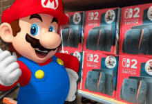 Switch 2 chega com telas grampeadas no lançamento da GameStop