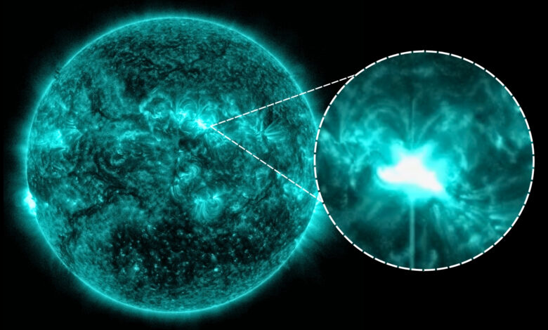 NASA registra flare solar que gera blackout de rádio no Pacífico