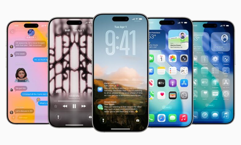 Apple lança design em vidro líquido e CarPlay aprimorado