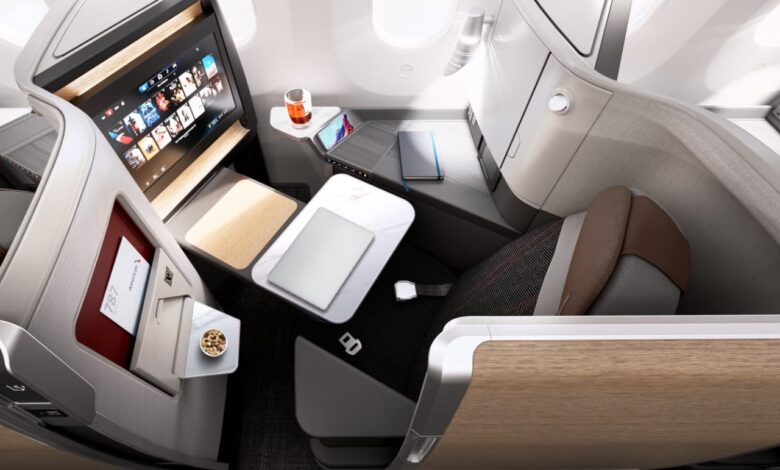 American Airlines revela design inovador no interior do 787-9