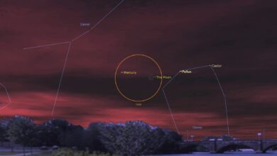 NASA observa Mercúrio e Lua próximos no céu esta semana