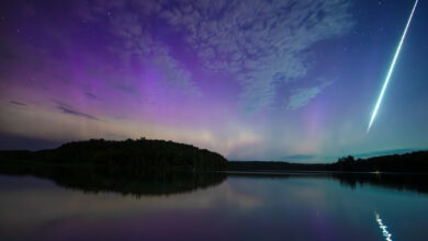 NASA observa meteoro arder em céu auroral em 5 de junho
