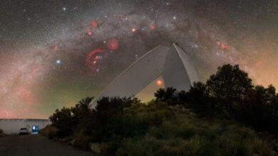 NASA revela imagem da Via Láctea sobre observatório em Kitt Peak