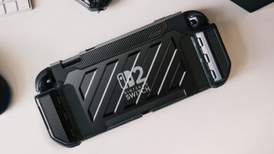 Design robusto: case para Switch 2 compatível com Dock