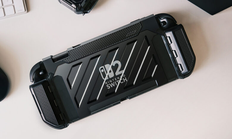 Design robusto: case para Switch 2 compatível com Dock