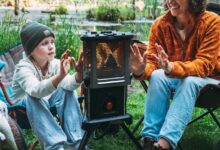 Skullet apresenta fogão e lareira híbrida para camping