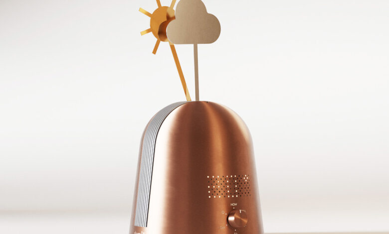 Skymill Weather Sculpture transforma previsões em design dinâmico