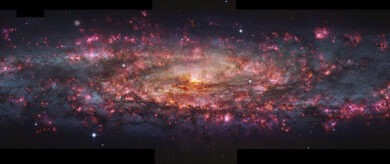 This VLT/MUSE image shows a detailed, thousand-color image of NGC 253. Image credit: ESO / Congiu et al.