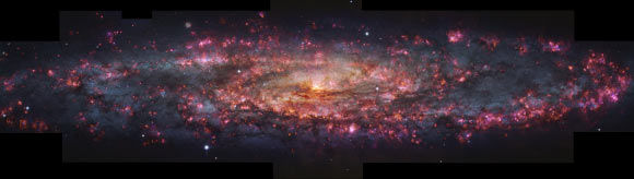 This VLT/MUSE image shows a detailed, thousand-color image of NGC 253. Image credit: ESO / Congiu et al.