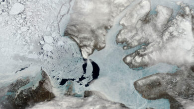 NASA registra derretimento do gelo marinho no Canadá