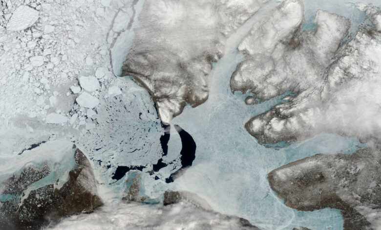 NASA registra derretimento do gelo marinho no Canadá