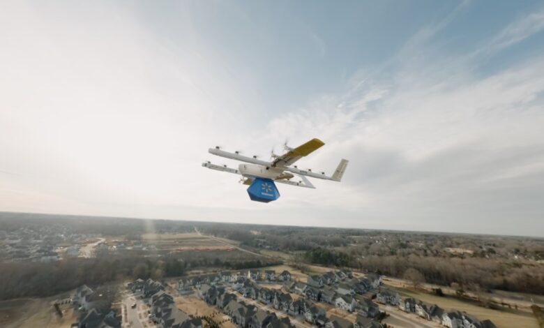 Walmart e Wing expandem entrega de drones em 5 cidades dos EUA