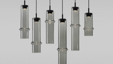 Luz suave: lâmpadas de vidro Bamboo Forest transformam ambientes