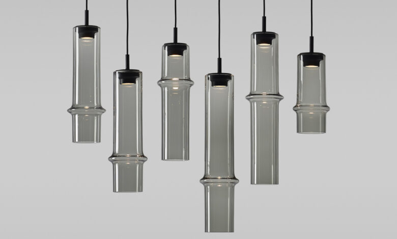 Luz suave: lâmpadas de vidro Bamboo Forest transformam ambientes