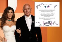 Convite de casamento de Jeff Bezos decepciona no design