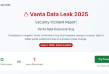 Vanta sofre breach e expõe dados de clientes a terceiros