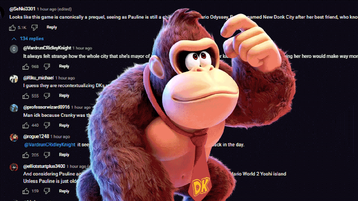 Nintendo ignora lore de Donkey Kong e fãs celebram liberdade