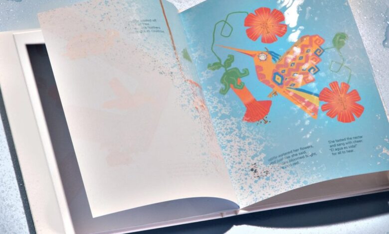 Livro interativo revela sua história com água, abordando design sustentável