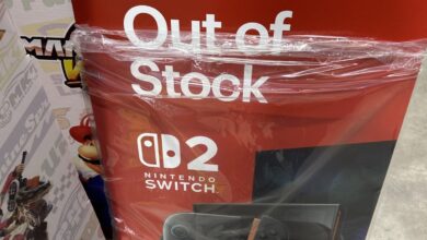 Nintendo divulga placas de 'fora de estoque' para Switch 2