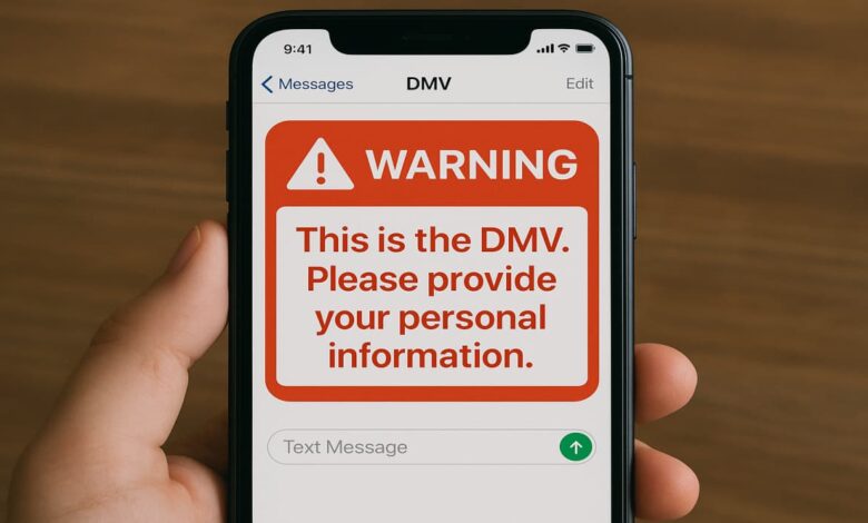 Phishing disfarçado de mensagens do DMV compromete dados