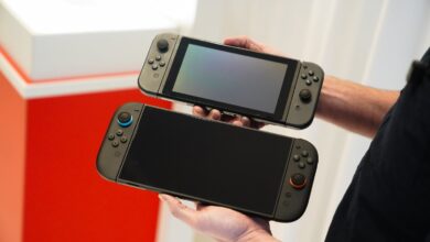 Nintendo Switch 2 compara tamanho com Switch e Steam Deck