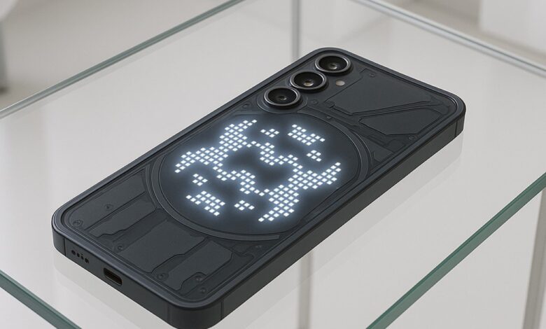 Nothing Phone (3) substitui interface Glyph por matriz de design