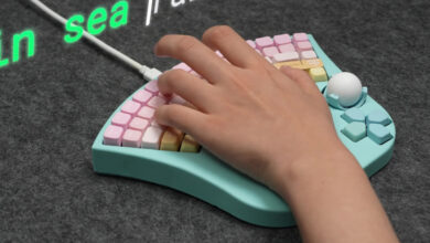 Teclado acessível combina design QWERTY e mouse para inclusão