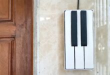 Piano doorbell transforma campainha em melodia encantadora