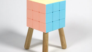 Cadeira Rubik’s Cube combina diversão e mobiliário interativo