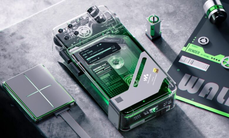 Sony apresenta conceito transparente de Walkman com design retrô
