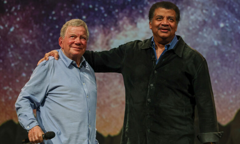 NASA explora o universo ao lado de Shatner e Tyson