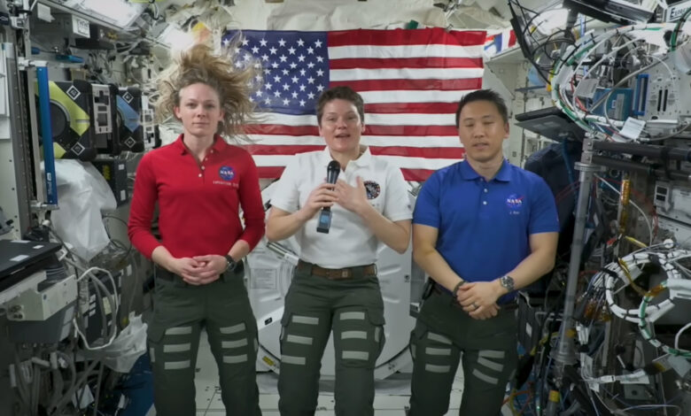 NASA envia mensagem do Dia da Independência da ISS