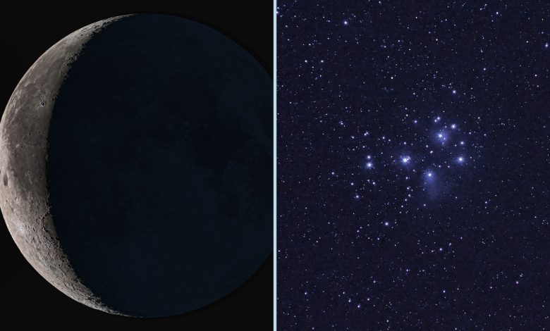 NASA observa a lua cruzar as Plêiades em 20 de julho