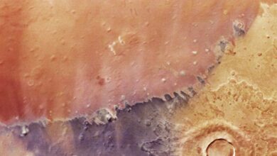 ESA revela cores vibrantes de Marte em nova imagem satelital
