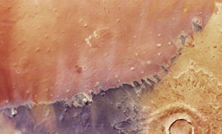 ESA revela cores vibrantes de Marte em nova imagem satelital