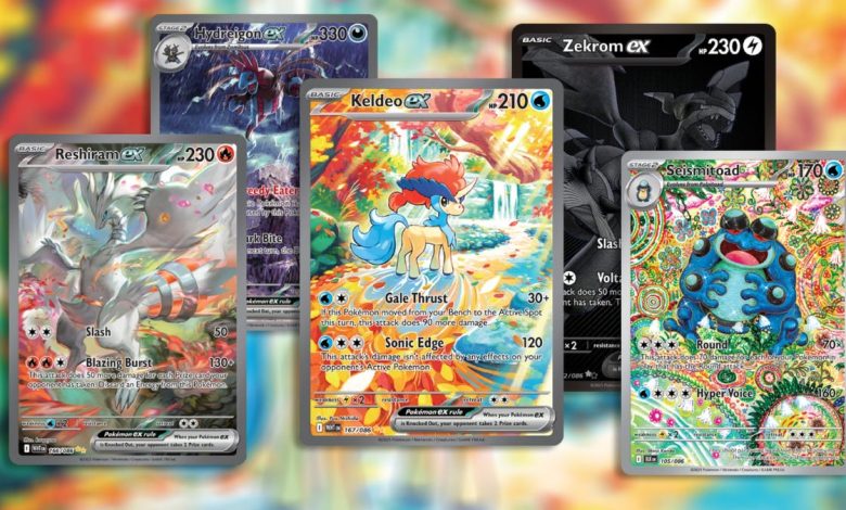 Pokémon TCG revela cartas mais caras de Black Bolt e White Flare