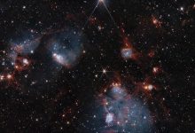 NASA revela duas faces de aglomerados estelares com Hubble e James Webb