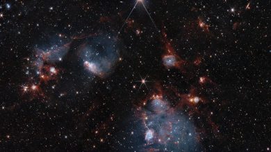 NASA revela duas faces de aglomerados estelares com Hubble e James Webb